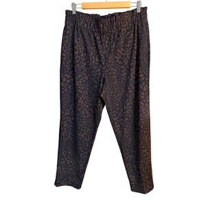 Ann Taylor Leopard Print Paper Bag Pants Large